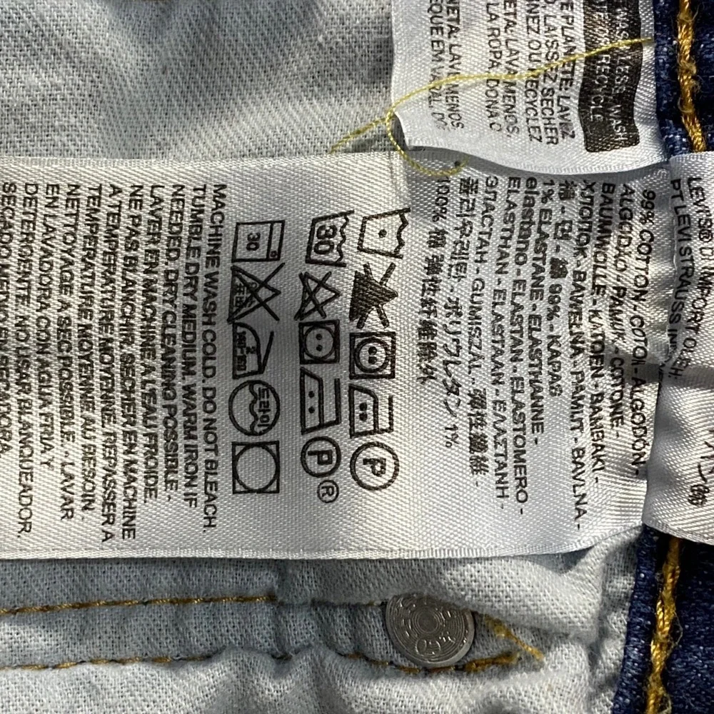 Levi's 569 Jeans Straight Loose‎ Men's Size 44x30 Blue (Measures 42x27)
